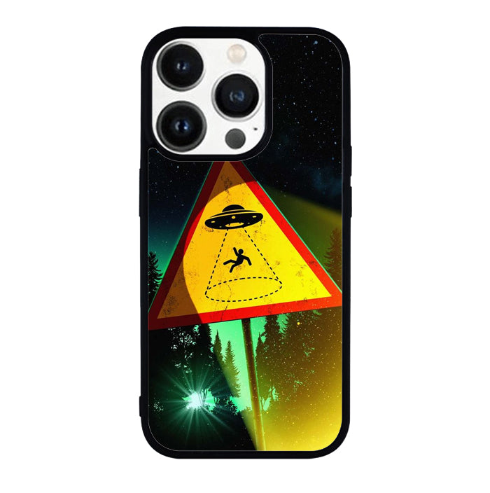 Alien Warning FLN0061 iPhone 14 Pro Max | iPhone 14 Pro | iPhone 14 Plus | iPhone 14 Case