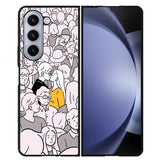 couple art FLN0082 Samsung Galaxy Z Flip 5 , Z Flip 4 , Z Flip 3 , Z Fold 5 , Z Fold 4 , Z Fold 3 5G Case
