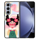 Cute gril FLN0086 Samsung Galaxy Z Flip 5 , Z Flip 4 , Z Flip 3 , Z Fold 5 , Z Fold 4 , Z Fold 3 5G Case