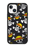 One Piece Straw Hat Pirates Logo Dark iPhone 14 Plus Case QC10993