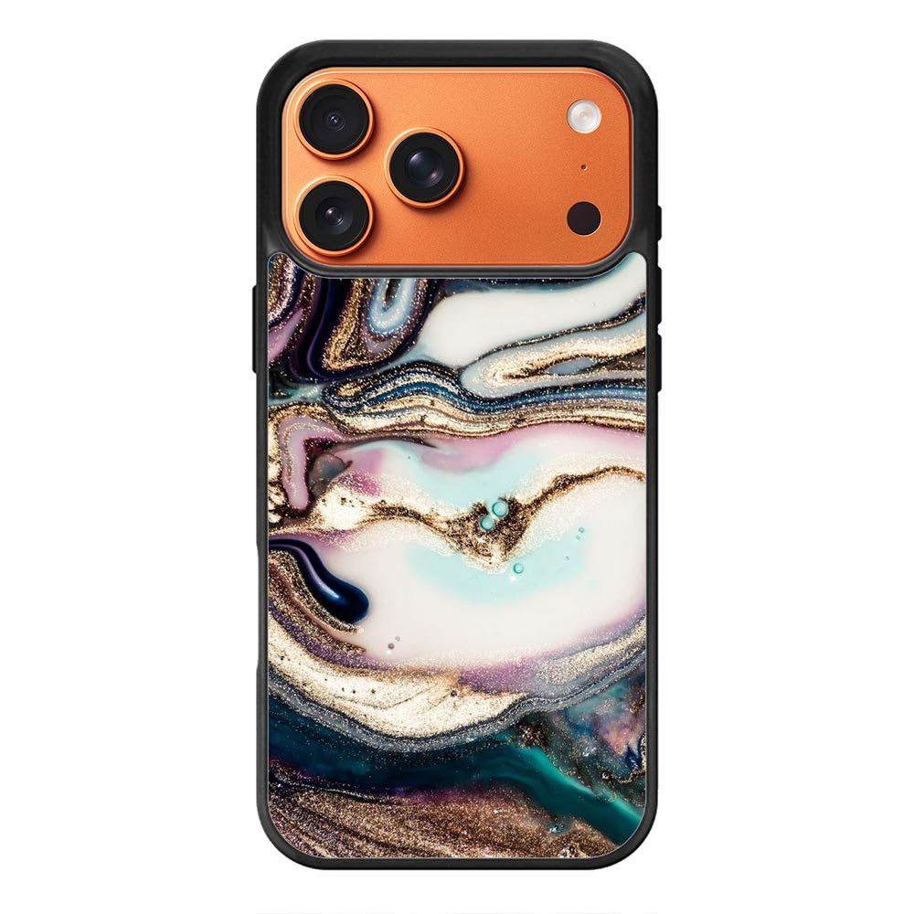 Abstrak gliter iPhone 17 Pro Case QC11230