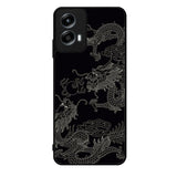Dragon black and white Motorola Moto G Play 2024 Case OV11078