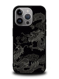 Dragon black and white iPhone 16 Pro Case OV11078