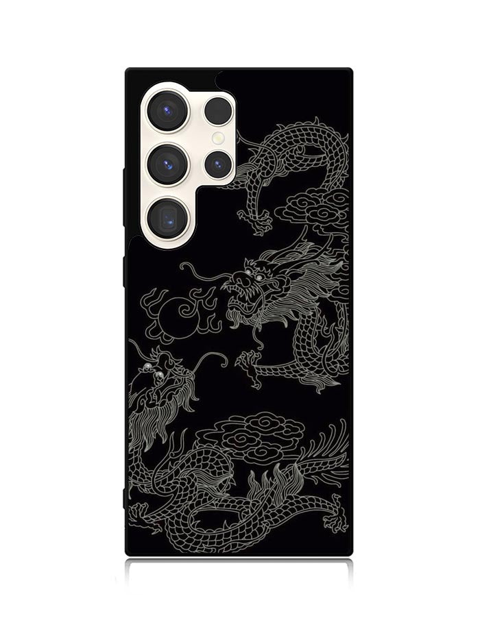 Dragon black and white Samsung Galaxy S25 Ultra 5G Case QC11078