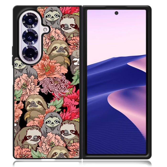 Sloth Flower Samsung Galaxy Z Fold 7 Case OV11030