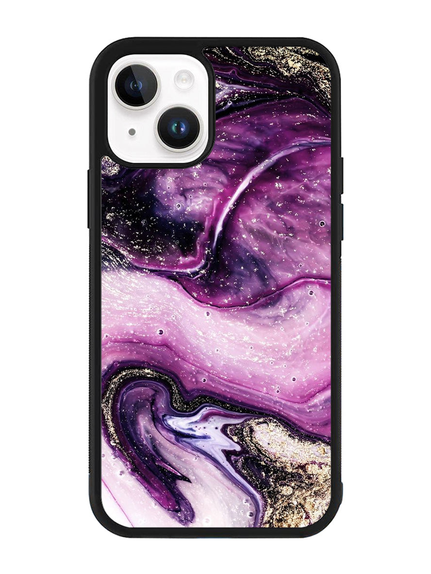 marble purple iPhone 14 Plus Case QC10964