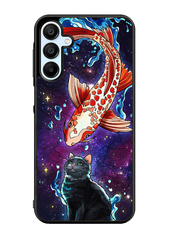 Fish and cat japanese Samsung Galaxy A15 5G Case OV10855