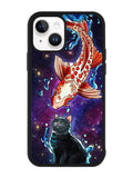 Fish and cat japanese iPhone 15 Case OV10855