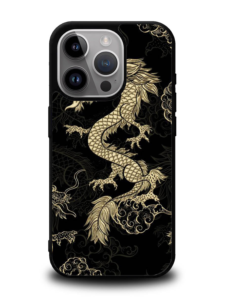 Dragon gold iPhone 14 Pro Case QC10932