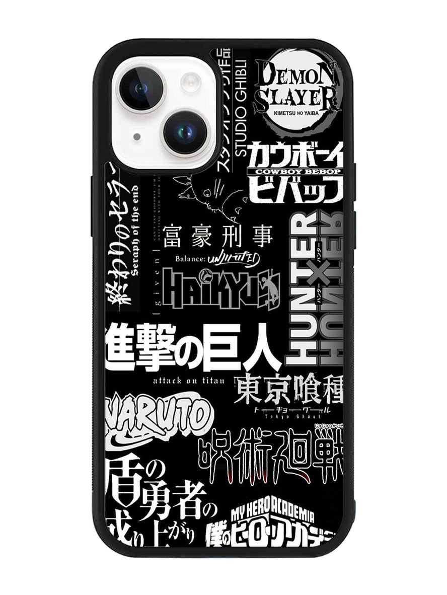 anime pattern iPhone 15 Plus Case OV10899