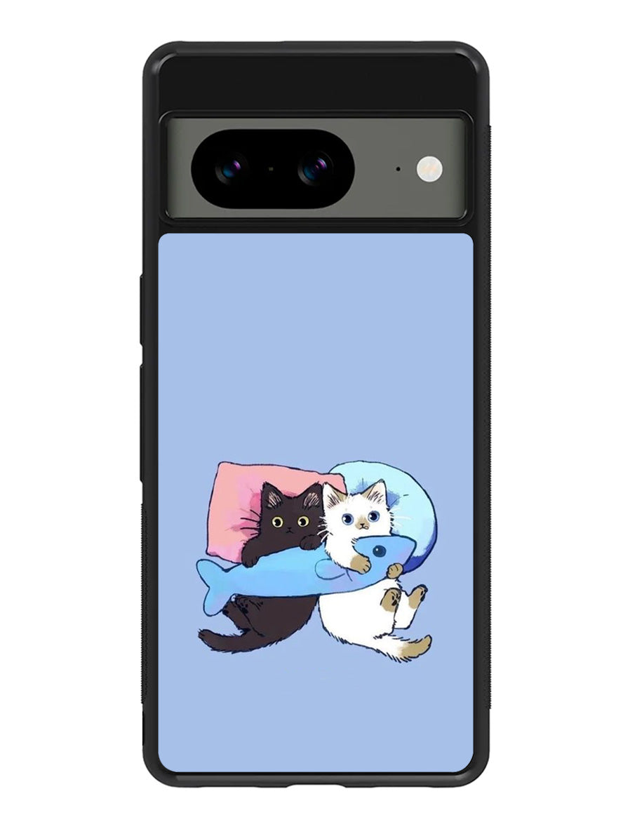 Twin cats Google Pixel 8A Case QC10462