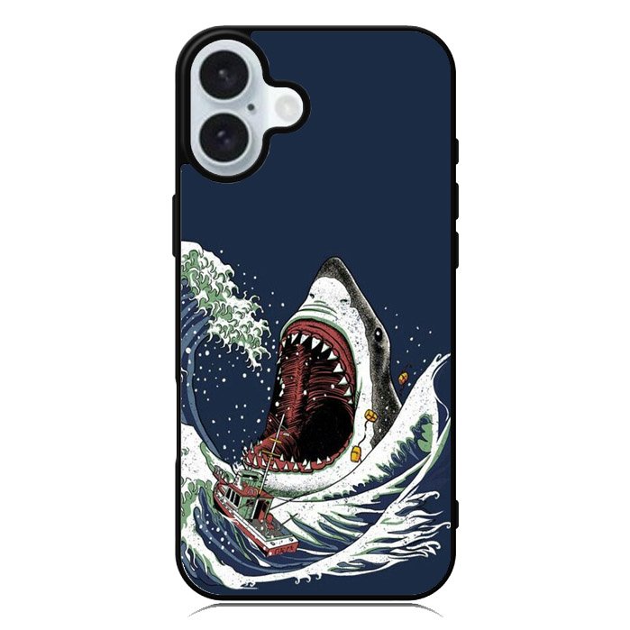 shark japanese wave iPhone 16 Case QC10421