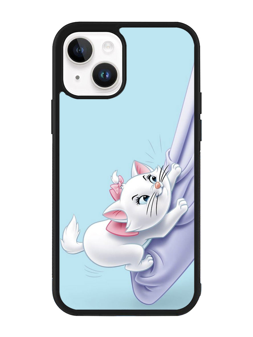 Blue Marie Cat Face iPhone 14 Case QC10656