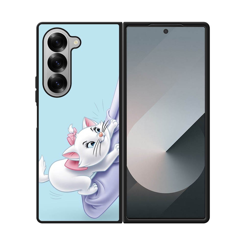 Blue Marie Cat Face Samsung Galaxy Z Fold 7 5G Case OV10656