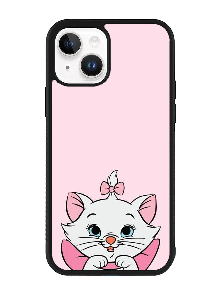 Pink Marie Cat Face iPhone 15 Plus Case OV10544