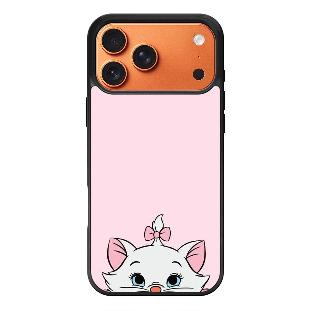 Pink Marie Cat Face iPhone 17 Pro Case QC10544