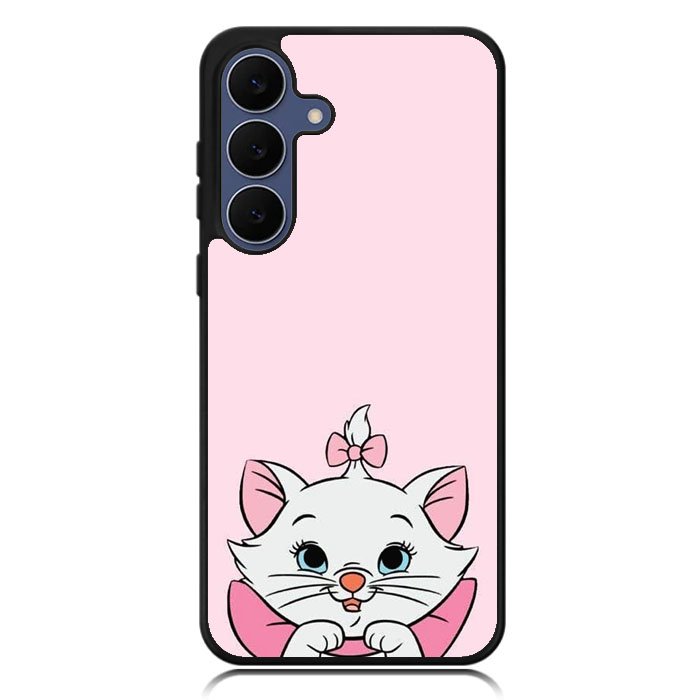 Pink Marie Cat Face Samsung Galaxy S25 FE Case OV10544