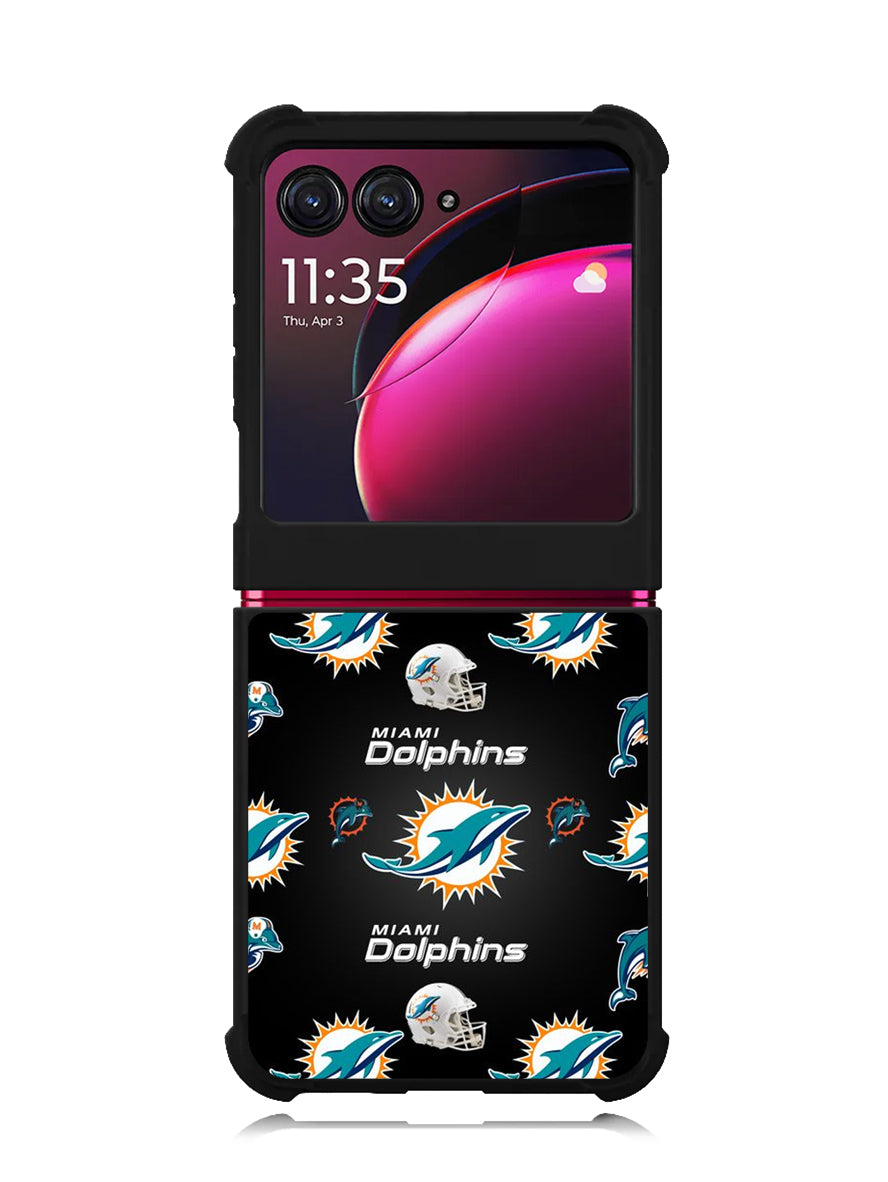 miami dolphins 2nd Motorola Moto Razr Plus 2023 , Moto Razr+ 2023 Case