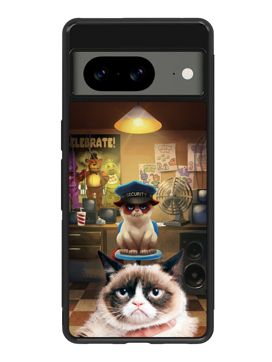 grumpy cat Five Nights at Freddy Google Pixel 8 Case QC1551