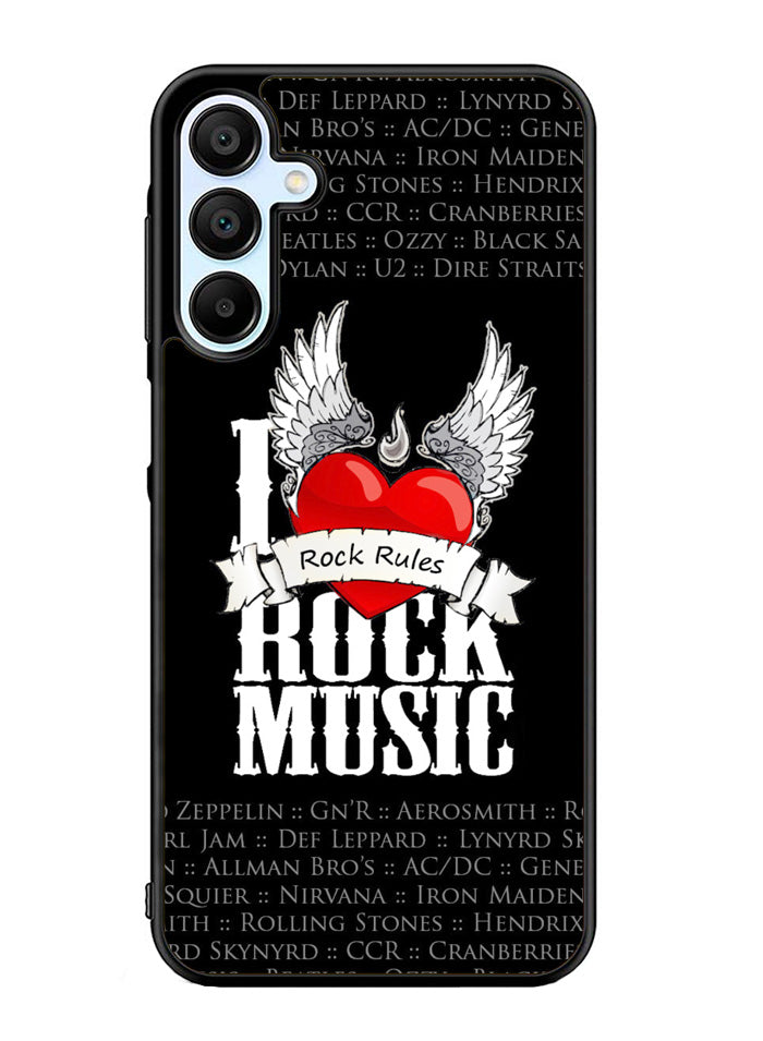 i love rock music Samsung Galaxy A35 5G Case OV1558