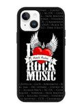 i love rock music iPhone 14 Case QC1558