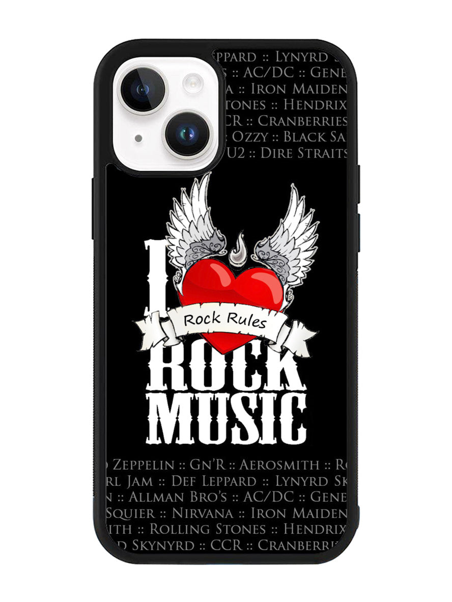 i love rock music iPhone 15 Plus Case OV1558