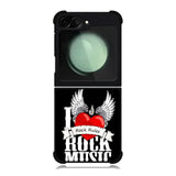 i love rock music Samsung Galaxy Z Flip 6 5G 2024 Case OV1558