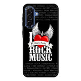 i love rock music Samsung Galaxy A17 Case QC1558