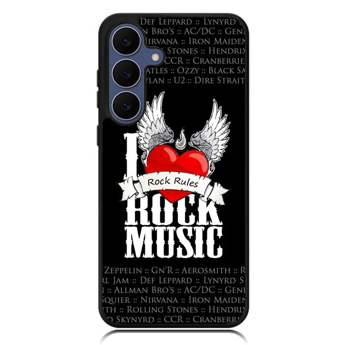 i love rock music Samsung Galaxy S25 FE Case OV1558