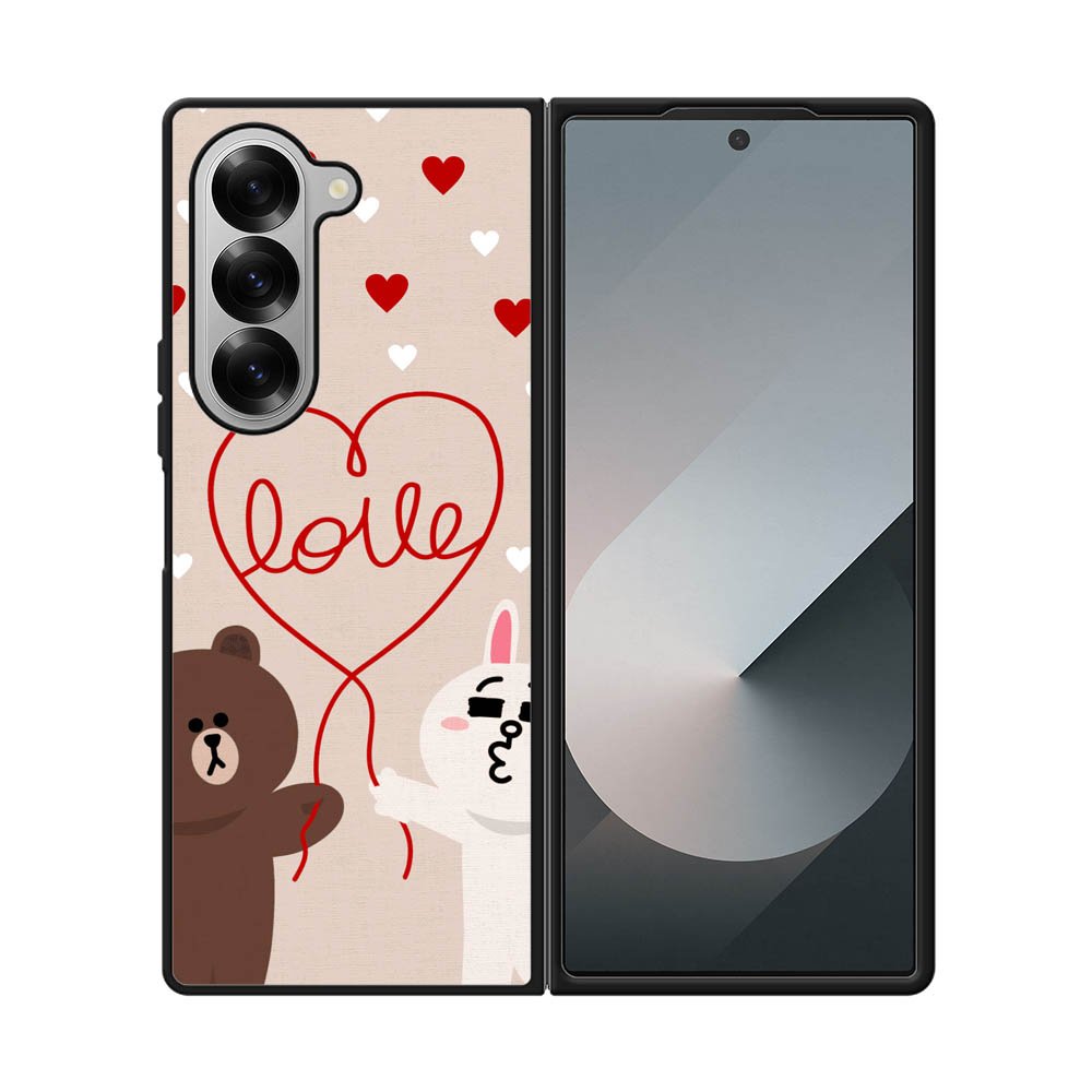 cony brown line Samsung Galaxy Z Fold 7 5G Case OV1564