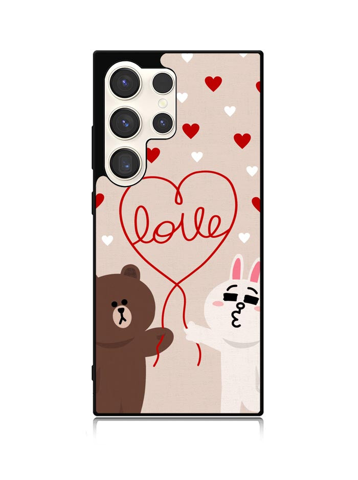 cony brown line Samsung Galaxy S23 Ultra 5G Case QC1564