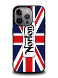 norton motorcycles england flag iPhone 15 Pro Case OV1584