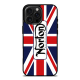 norton motorcycles england flag iPhone 16 Pro Case OV1584