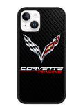 Corvette Logo Carbon iPhone 15 Case OV4507