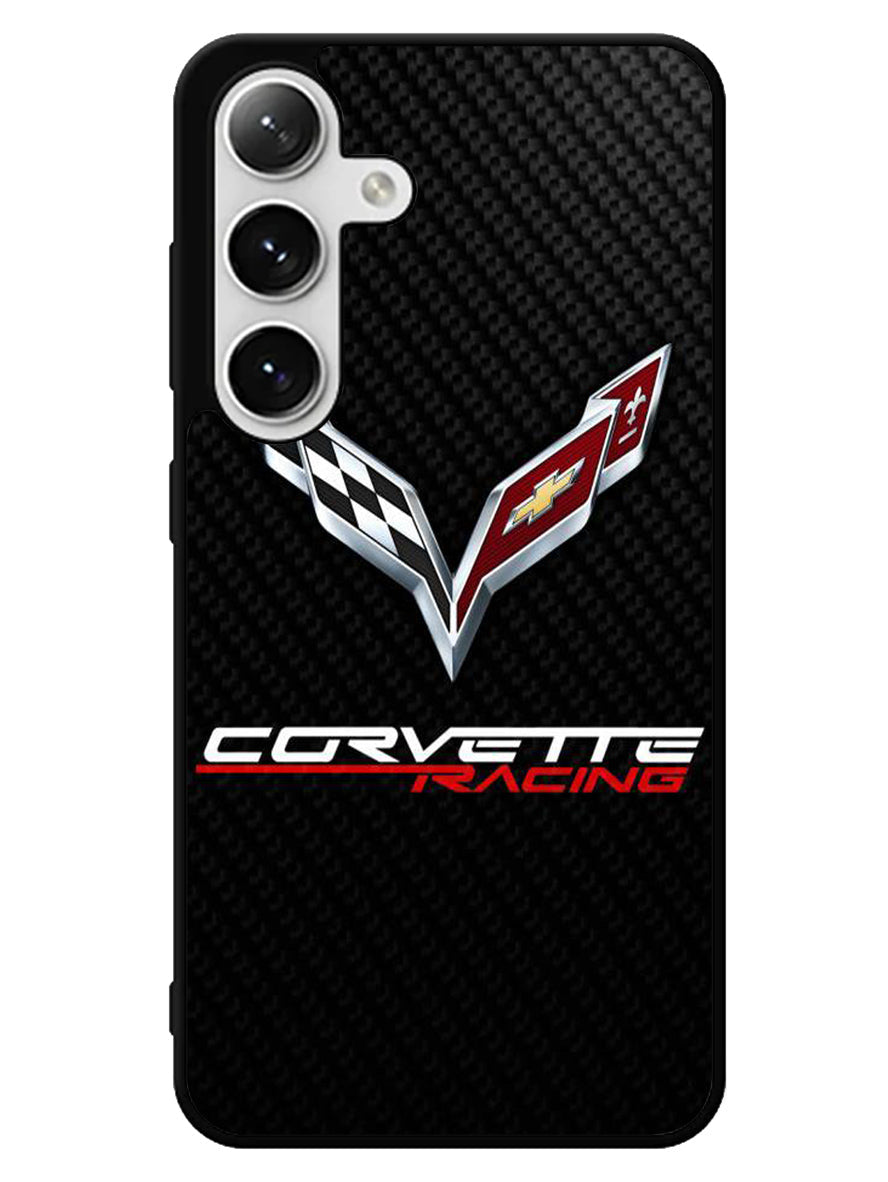 Corvette Logo Carbon 1st Samsung Galaxy S24 5G Case