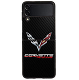 Corvette Logo Carbon 1st Samsung Galaxy Z Flip 4 5G 2022 Case