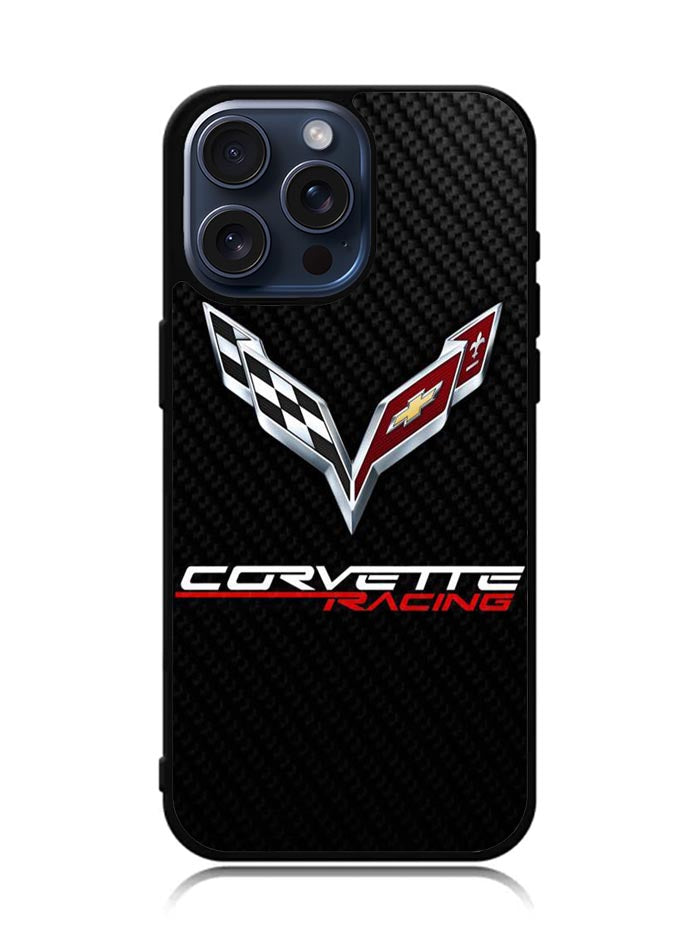 Corvette Logo Carbon iPhone 15 Pro Max Case OV4507