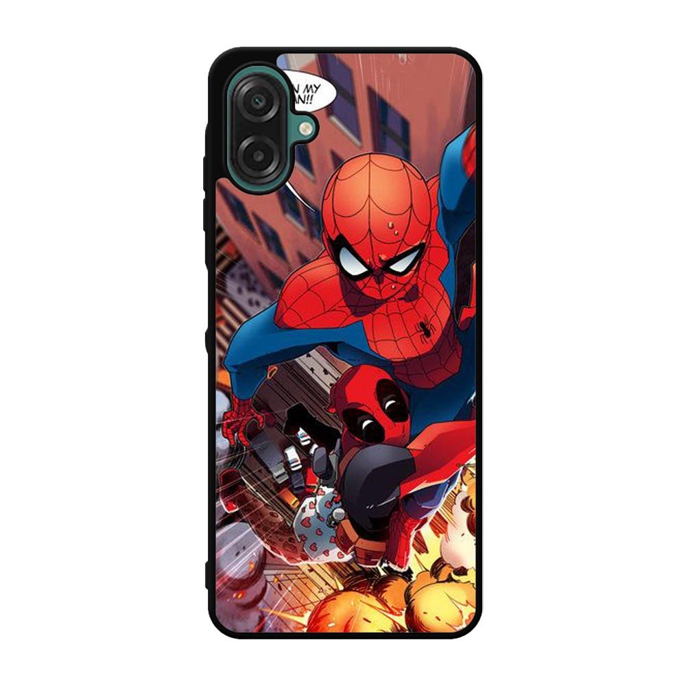 Spiderman and Deadpool funny Samsung Galaxy A07 Case OV1644