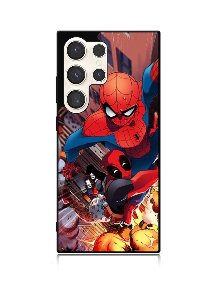 Spiderman and Deadpool funny Samsung Galaxy S24 Ultra 5G Case OV1644