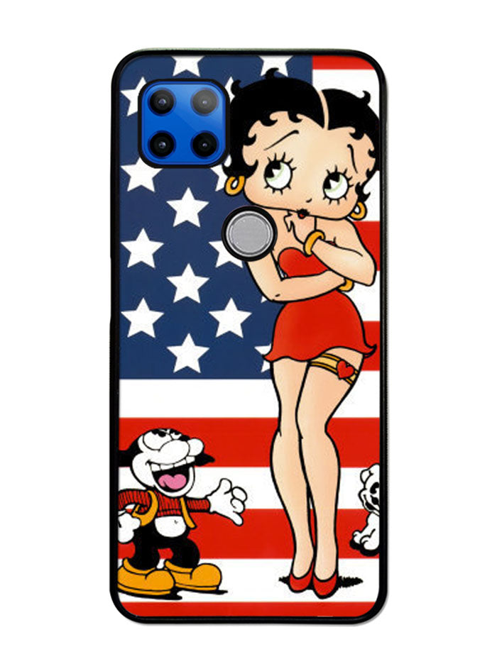 Betty Boop 3rd Motorola Moto G 5G Case , Moto One 5G Ace Case