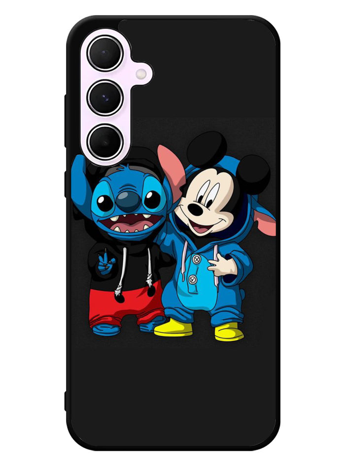 stitch and mickey mouse Samsung Galaxy A55 5G Case