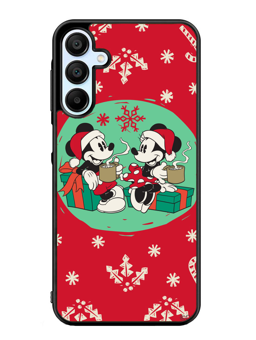 mickey and minnie christmas Samsung Galaxy A25 5G Case
