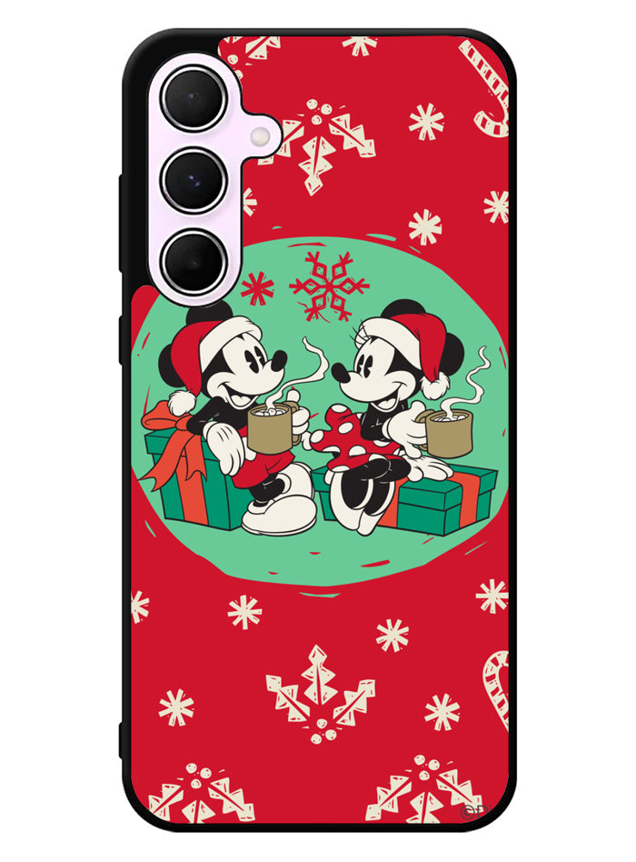 mickey and minnie christmas Samsung Galaxy A55 5G Case