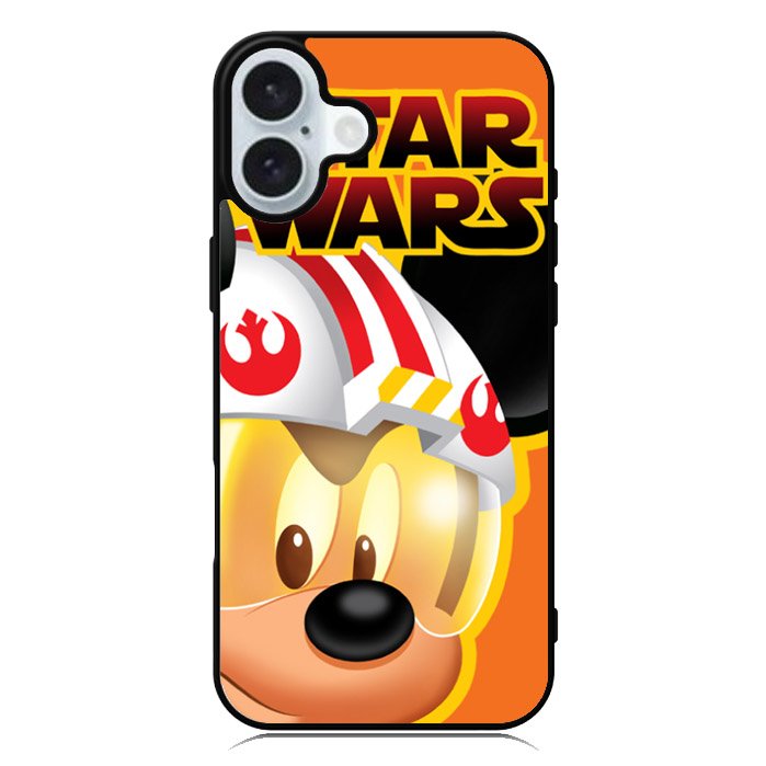 mickey mouse star wars iPhone 16 Plus Case QC7307