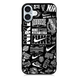 brand sticker iPhone 16 Plus Case