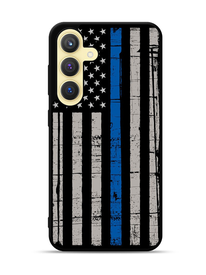 Blue Line Flag Samsung Galaxy S25 Plus 5G , Samsung Galaxy S25+ 5G Case OV7287