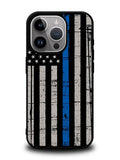 Blue Line Flag iPhone 15 Pro Max Case OV7287
