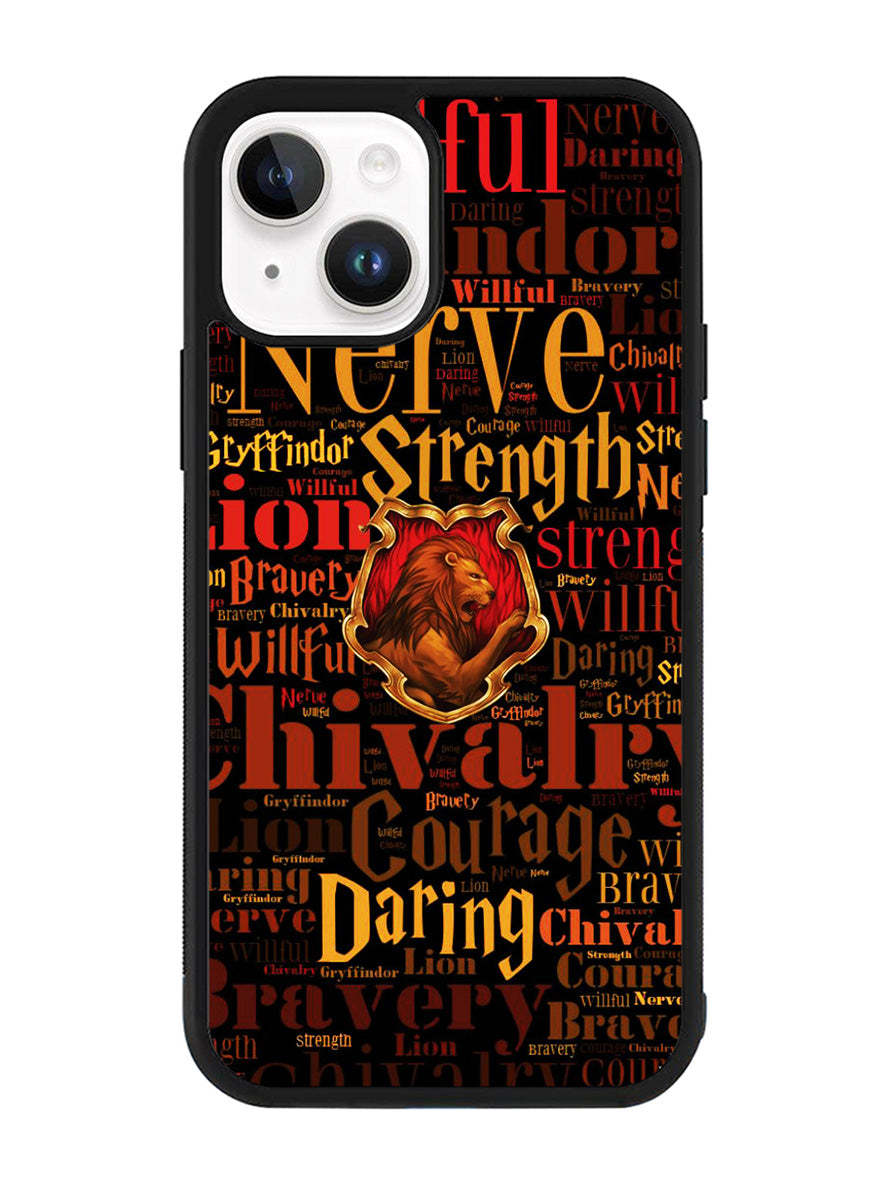 Harry Potter Gryffindor QUOTES iPhone 14 Plus Case QC5152