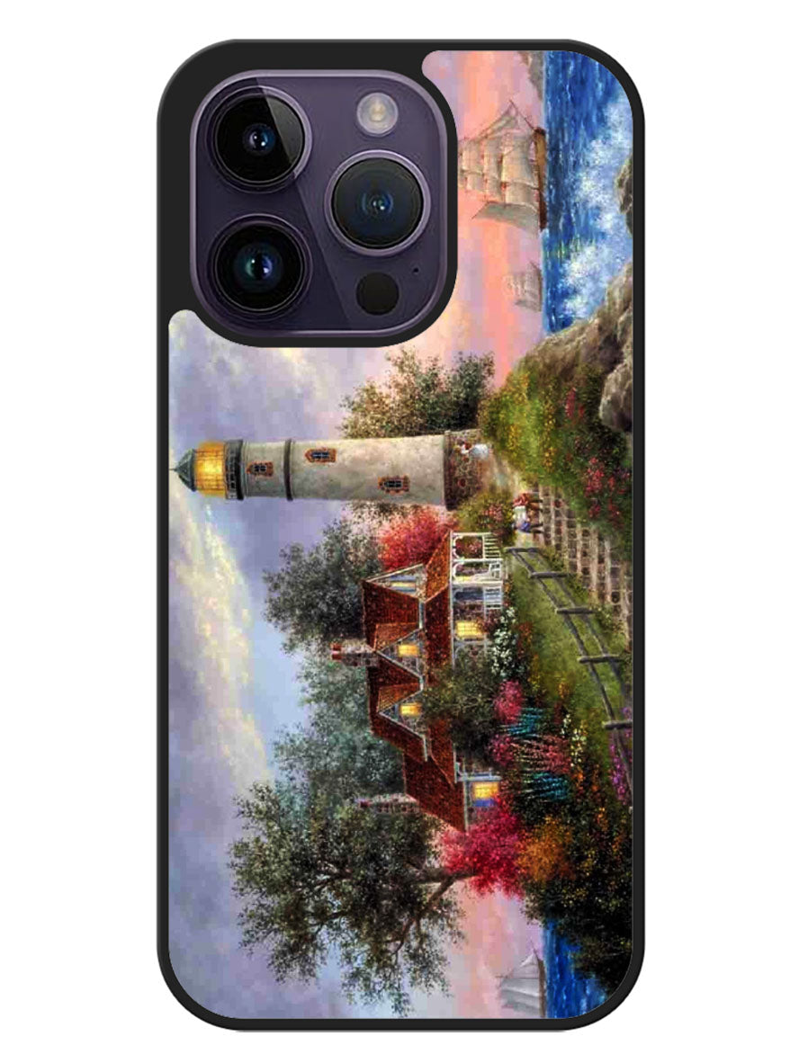 Lighthouse On Hill art iPhone 14 Pro Max Case