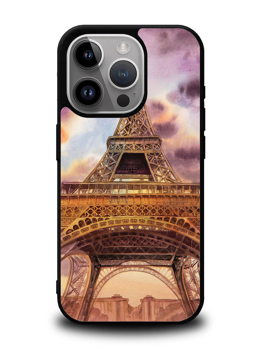 Eiffel Painting of Paris iPhone 14 Pro Max Case QC1767